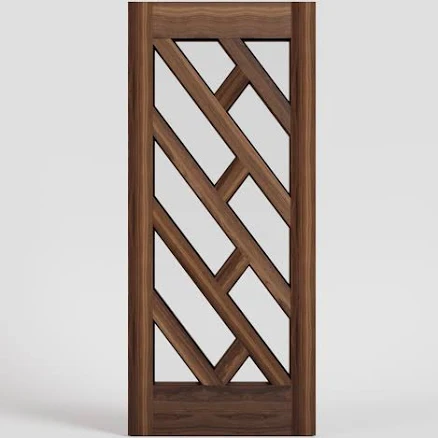 RealCraft Zuma Diagonal Glass Entry Door