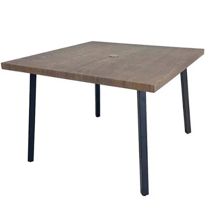 Living Accents Brown Square Dining Table