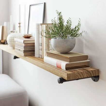 Wallniture Long Wall Shelf Industrial...