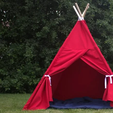 Canvas Kids Teepee Play Tent with Win...