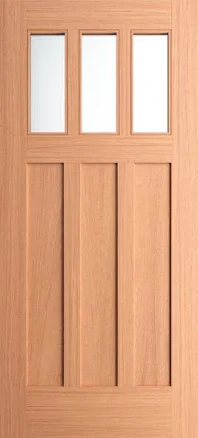Rancho Craftsman Mahogany Exterior Door