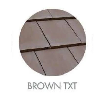 Flat Clay Roof Tile Brown TXT