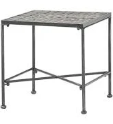 Black Square Metal 18.25 in. H Outdoo...