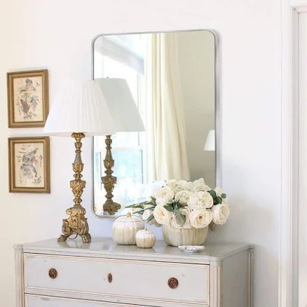 LuxHomez 20 in. W x 30 in. H Silver V...