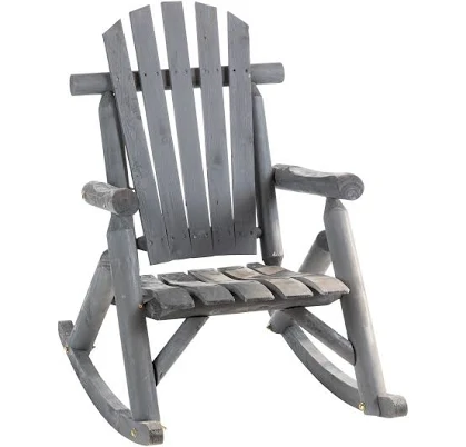 Outsunny Wooden Adirondack Rocking Chair