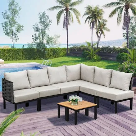 INNUMIA 8 Pieces Outdoor Patio Conver...