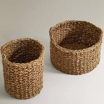 Zara Home Round Seagrass Basket