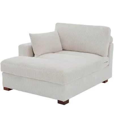 Uixe Modern Right Arm Facing Corduroy...