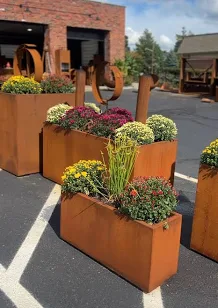 Rectangular Corten Planter