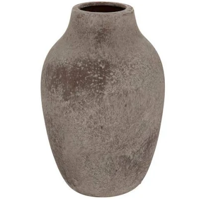 Taupe & Terracotta Distressed Vase