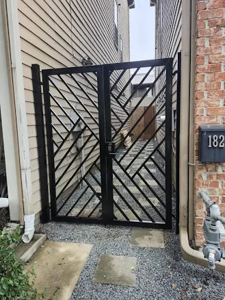 Modern Geometric Iron Gate | Custom E...
