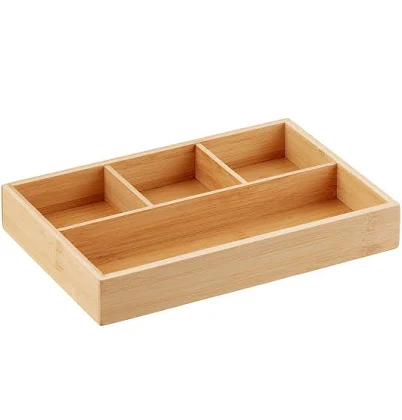 The Container Store 4-Section Bamboo ...