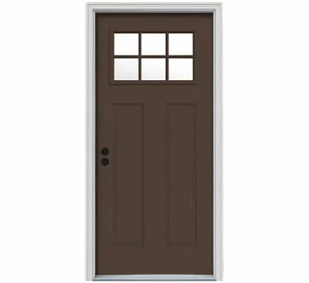 JELD-WEN 80 in. 6 Lite Craftsman Pain...