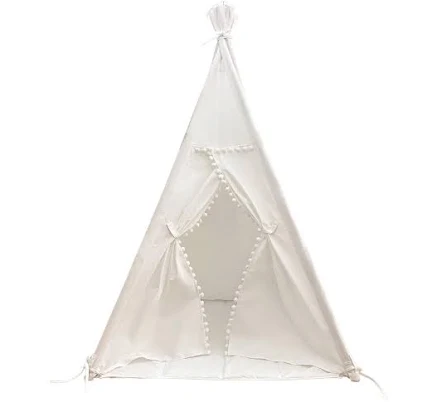 Kids Play Tent Teepee: Handmade White...