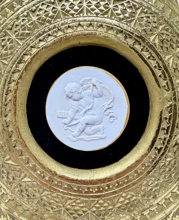 Vintage Intaglio-Style Plaster Cameo ...