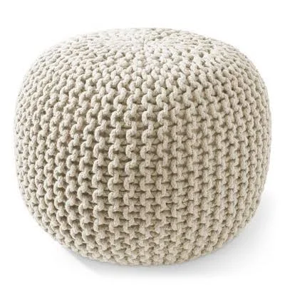 Casafield Round Pouf Ottoman