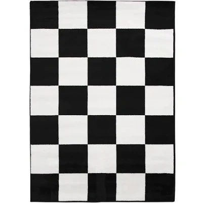 Mainstays 5x7 Black and White Checker...