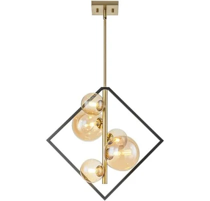 Rennnsan Xzavious 5-Light Amber Glass...