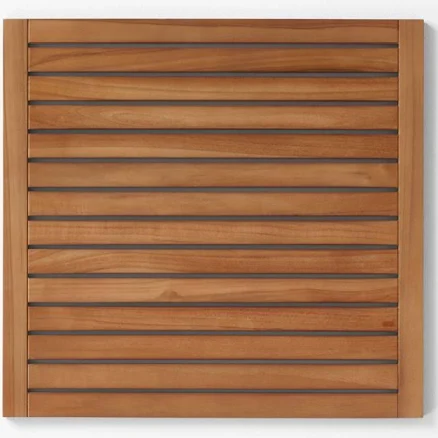 Lateral Natural Teak Bath Mat 21.75