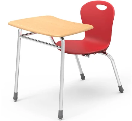 Virco Zuma Combo Desk -Fusion Maple T...