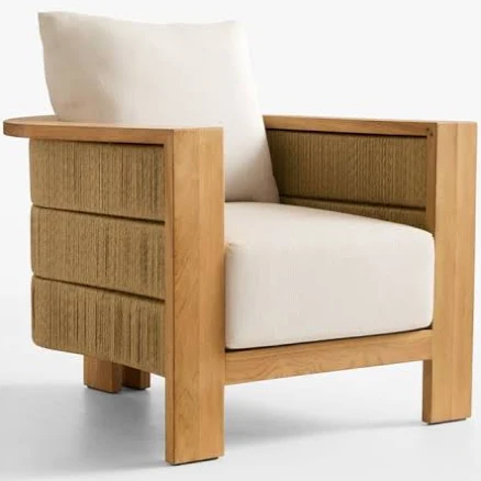Crate & Barrel Bali Outdoor Lounge Chair