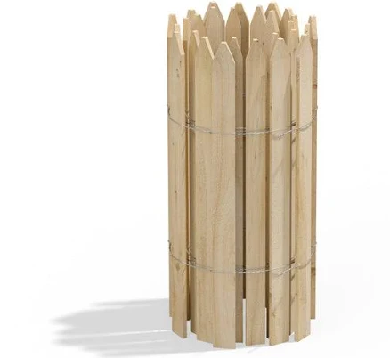 Natural Cedar Garden Picket Fence RC1...