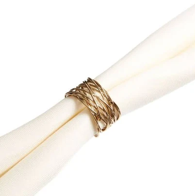 World Market Gold Wire Nest Napkin Rings