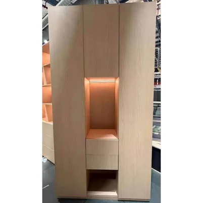 Homsee 92.52 in. Natural Wood Accent ...