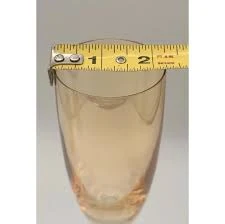 Pier 1 Amber Golden Luster Wine Flute...