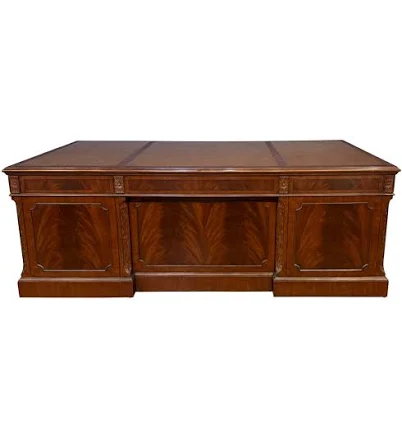 84” Large Mahogany Executive Desk