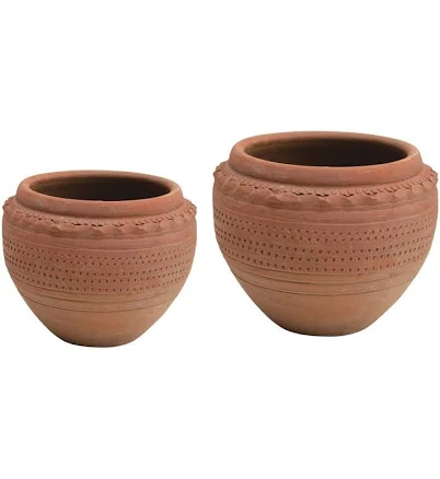 Textured Terracotta Pot Small