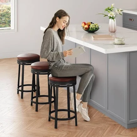 Garvee Swivel Bar Stools (Set of 4)