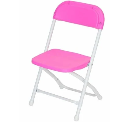 Kid's Plastic Folding Chair - Pink