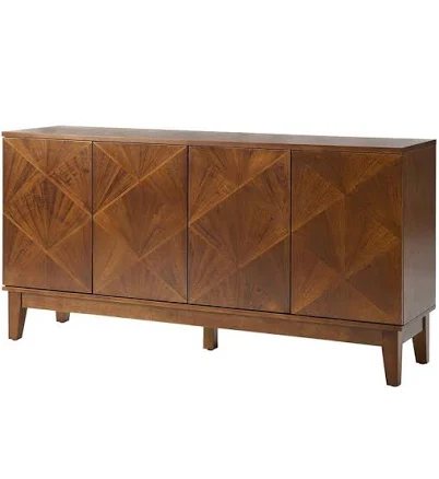 Mauricios Walnut Mid-Century 60 in. W...