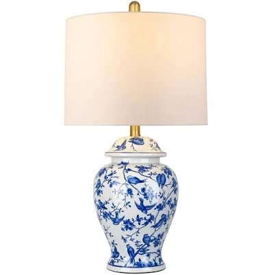 Rottogoon 23.6'' Blue Ceramic Table L...