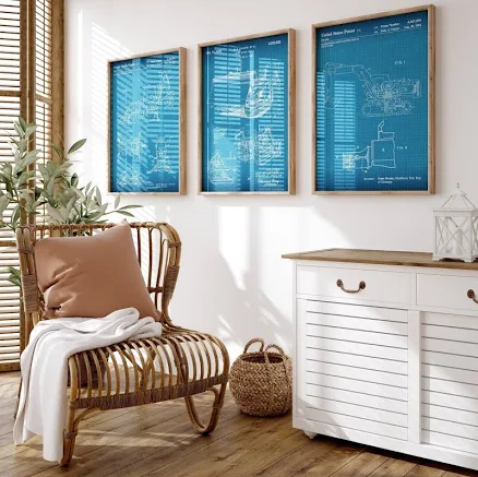 Digger Set Of 3 Patent Prints, 16x20 ...