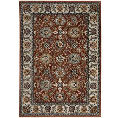 Red Blue Ivory Gold Navy Traditional ...