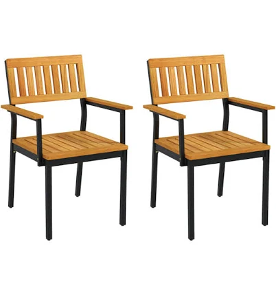 BABOOM Patio Outdoor Dining Chair Set...