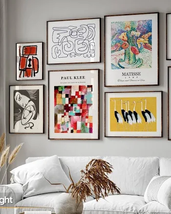 Framed Wall Art Set Abstract with Mod...