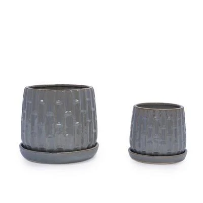 Gulches Antique Gray Indoor Ceramic B...