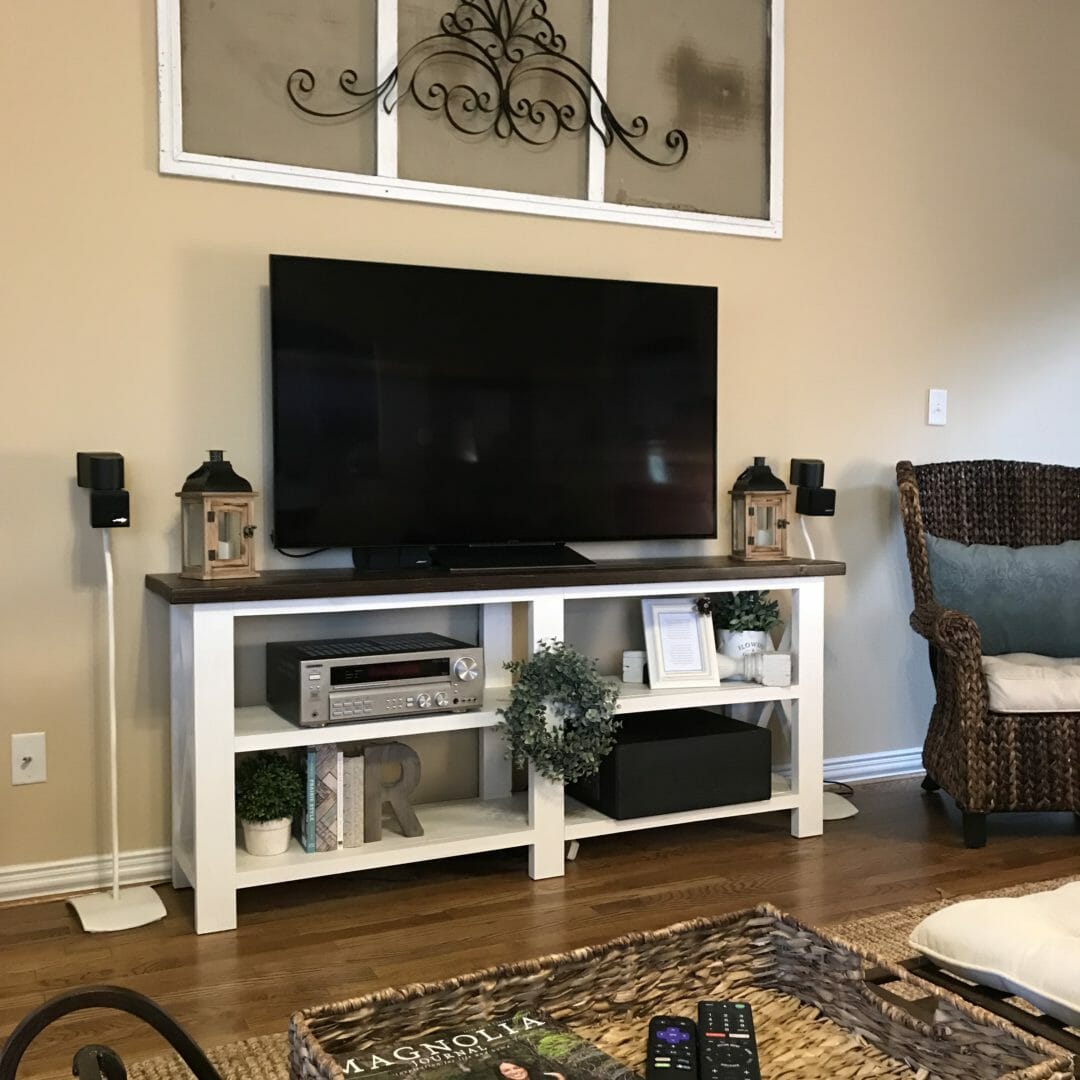 Tips for Styling a TV Console Table - County Road 407
