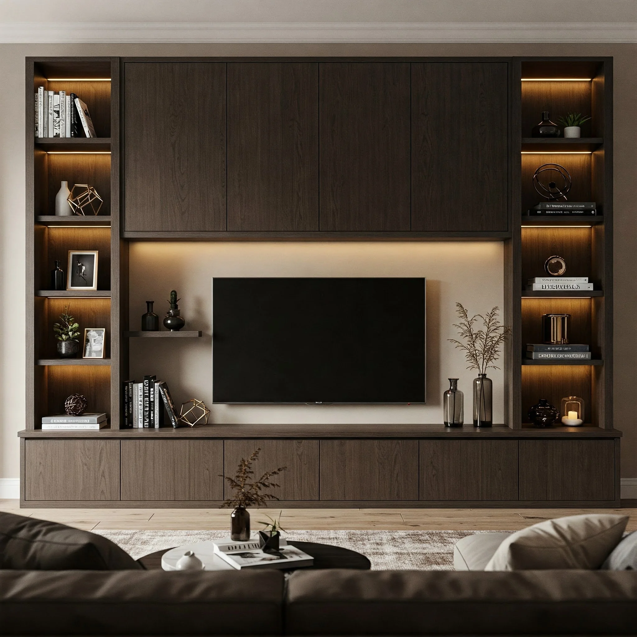 15 Living Room Built-In TV Wall Ideas for Style