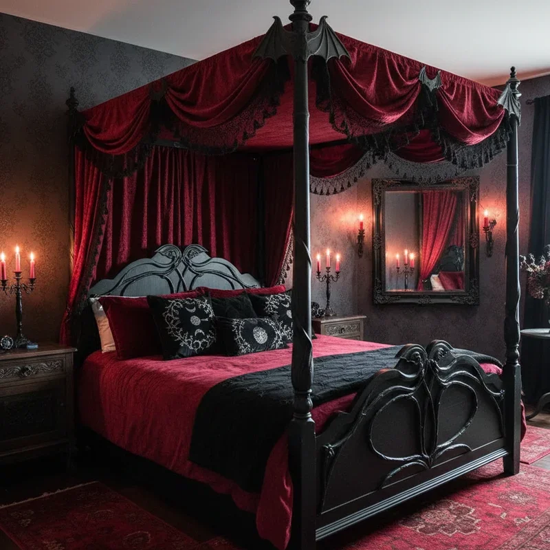 16 Black and Red Bedroom Ideas That Feel Modern and Dramatic