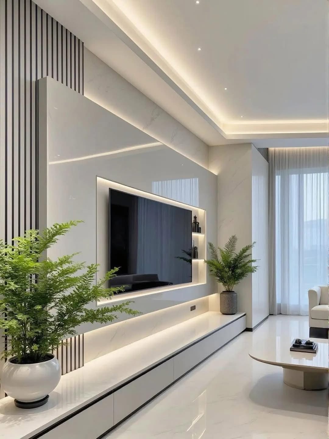 25 Living Room TV Wall Ideas for 2026 Designed to Make the TV Disappear When It's Off