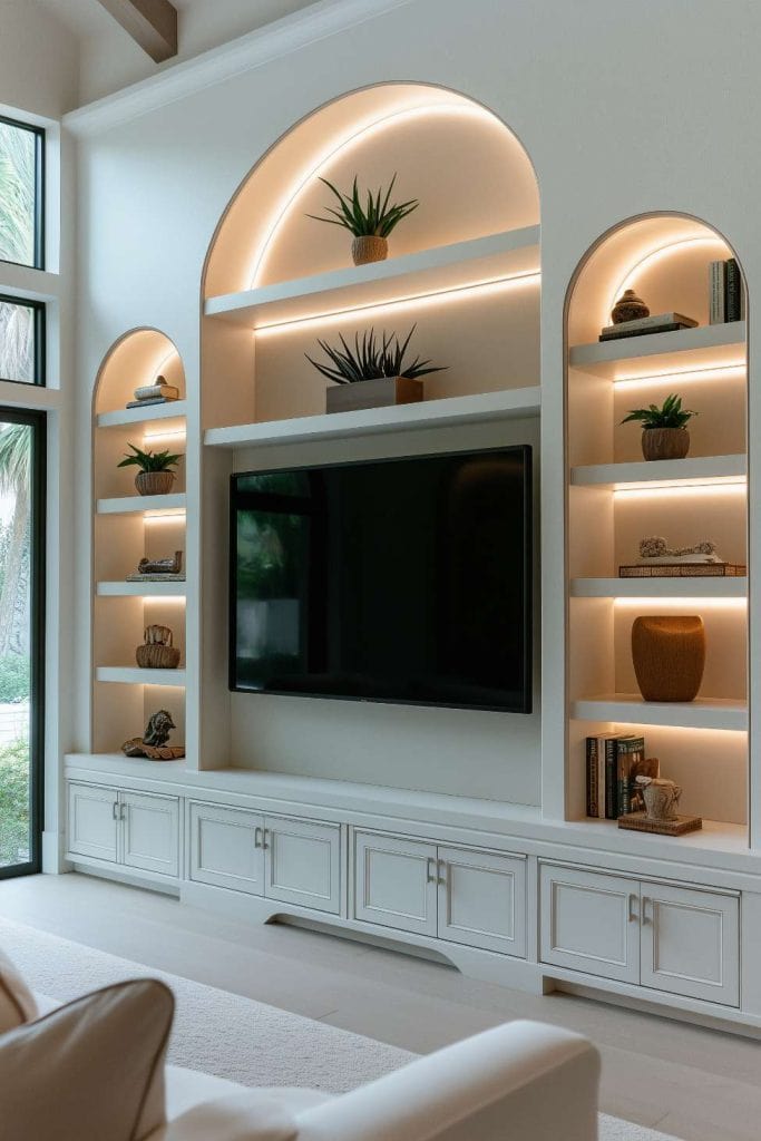 35 TV Wall Ideas for a Chic, Functional Entertainment Hub