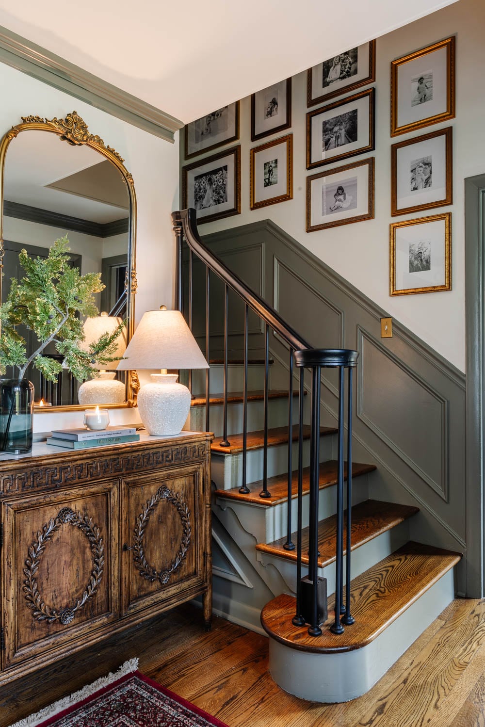 Best Staircase Gallery Wall Formula: Frame Sizes Broken Down - Bless'er House