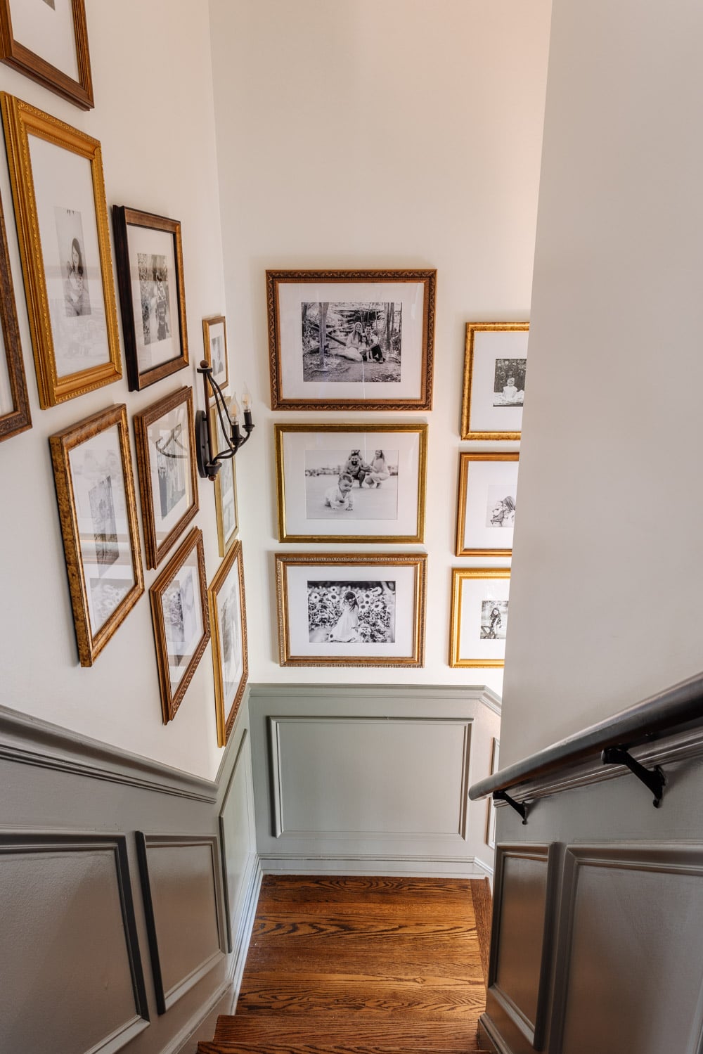 Best Staircase Gallery Wall Formula: Frame Sizes Broken Down - Bless'er House