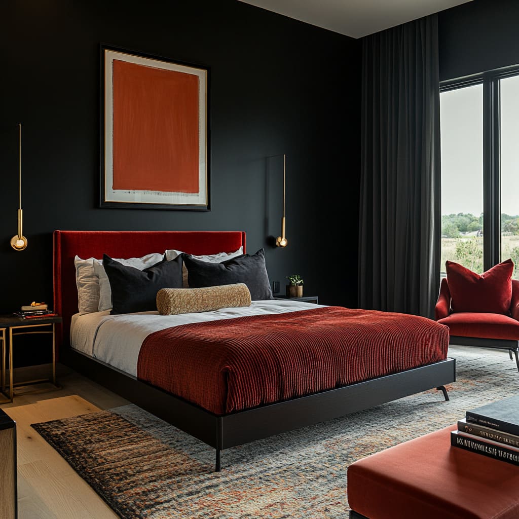 Black & Red Bedroom Ideas: Bold, Stylish & Perfectly Balanced