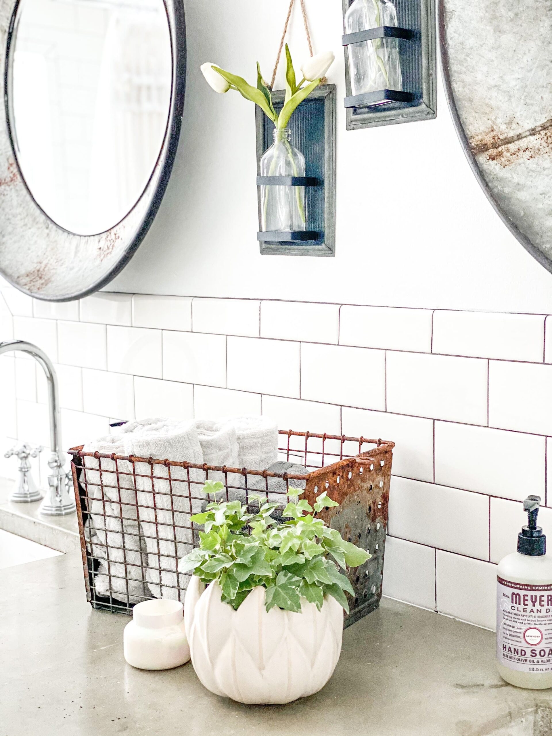 How to Decorate a Bathroom Countertop: Functional Ideas - Robyn's French Nest