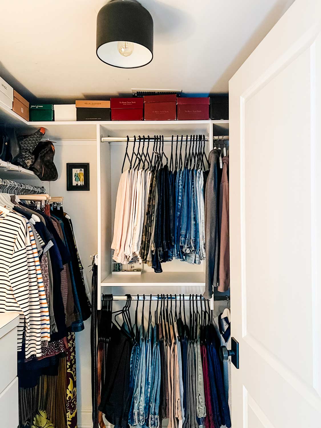 Ideas on How to Organize a Small Clothes Closet | Most Lovely Things
